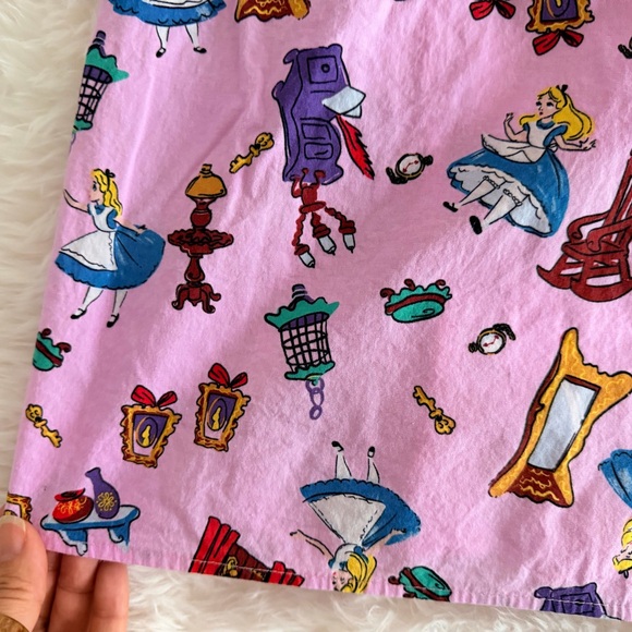 Disney Her Universe Alice in Wonderland Retro Pink Midi Skirt Size XS (women) - Picture 2 of 7
